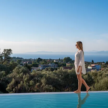 Capo Lefkada 71 - Sea View - Two Private Pools Villa Tsoukaládhes